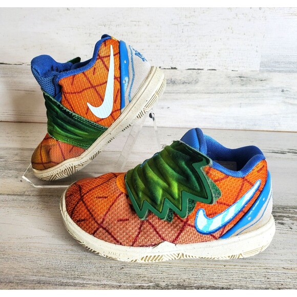 Nike Kyrie 5 SpongeBob SquarePants 'Pineapple House' (CN4490-800) Toddler Sz 7C - Picture 2 of 11